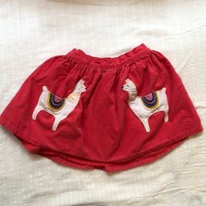 Mini Biden Corduroy Llama Skirt - 4-5 years